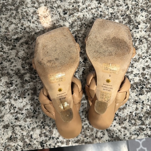 Stuart Weitzman Braided Leather Sandals - Picture 5 of 7